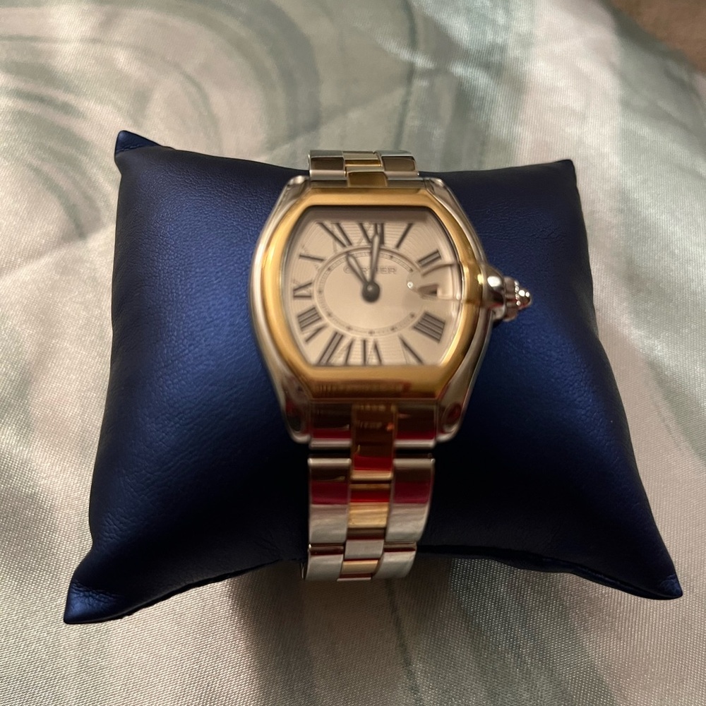 Ladies' Cartier Roadster watch 18K Yellow Gold &Stainless Steel w/Date Ref. 2675
